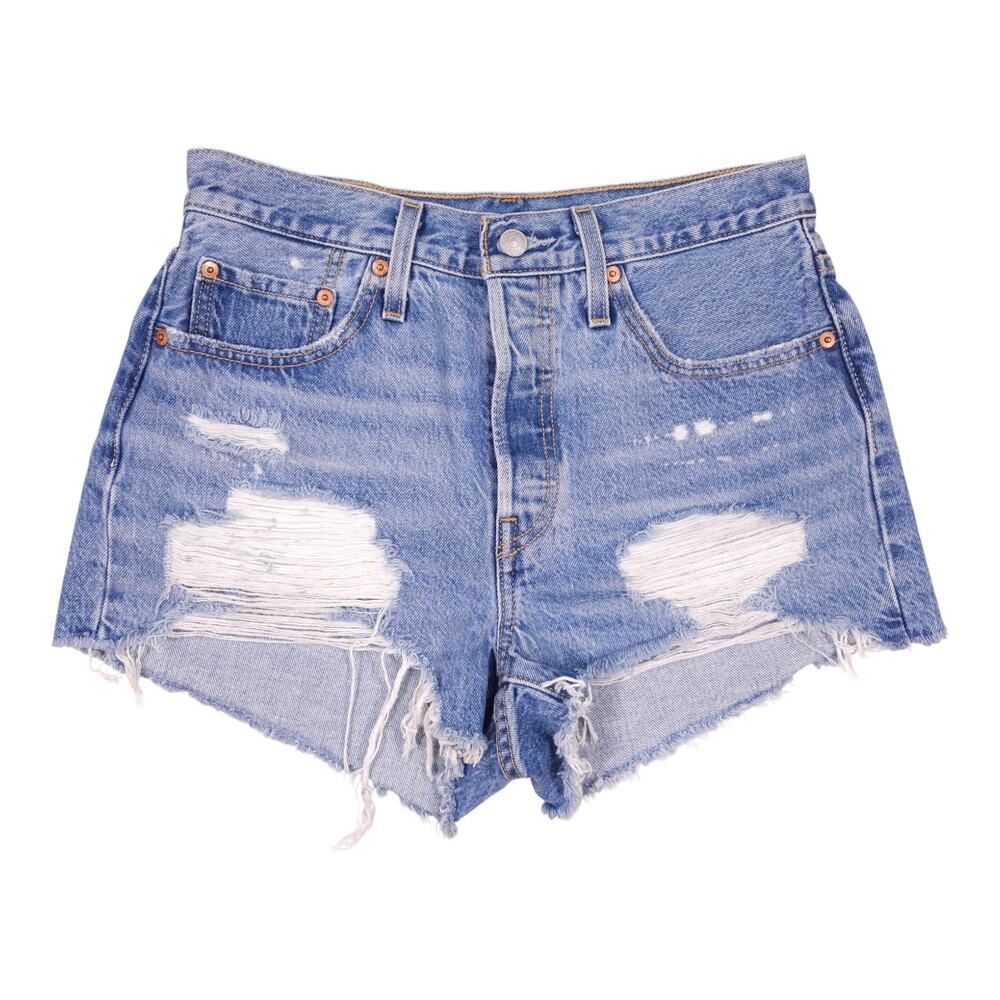 Levi’s 501 High Rise Med Wash Denim Shorts Sz 28